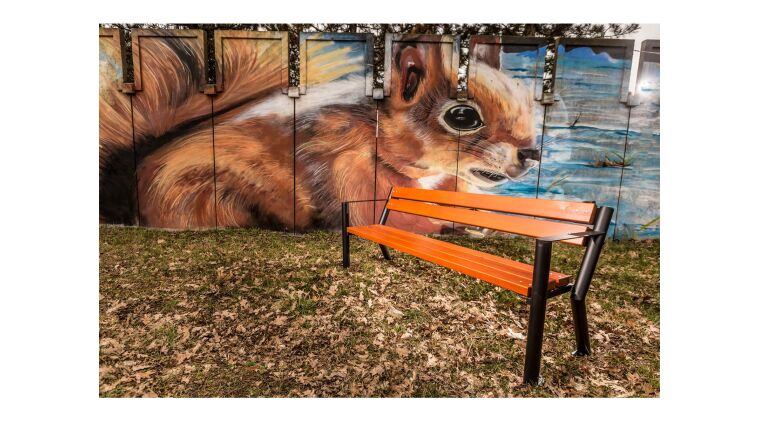 Children's bench with armrest - 50145_6.jpg